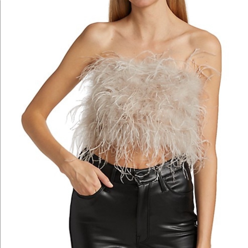 LAMARQUE Feather bustier top